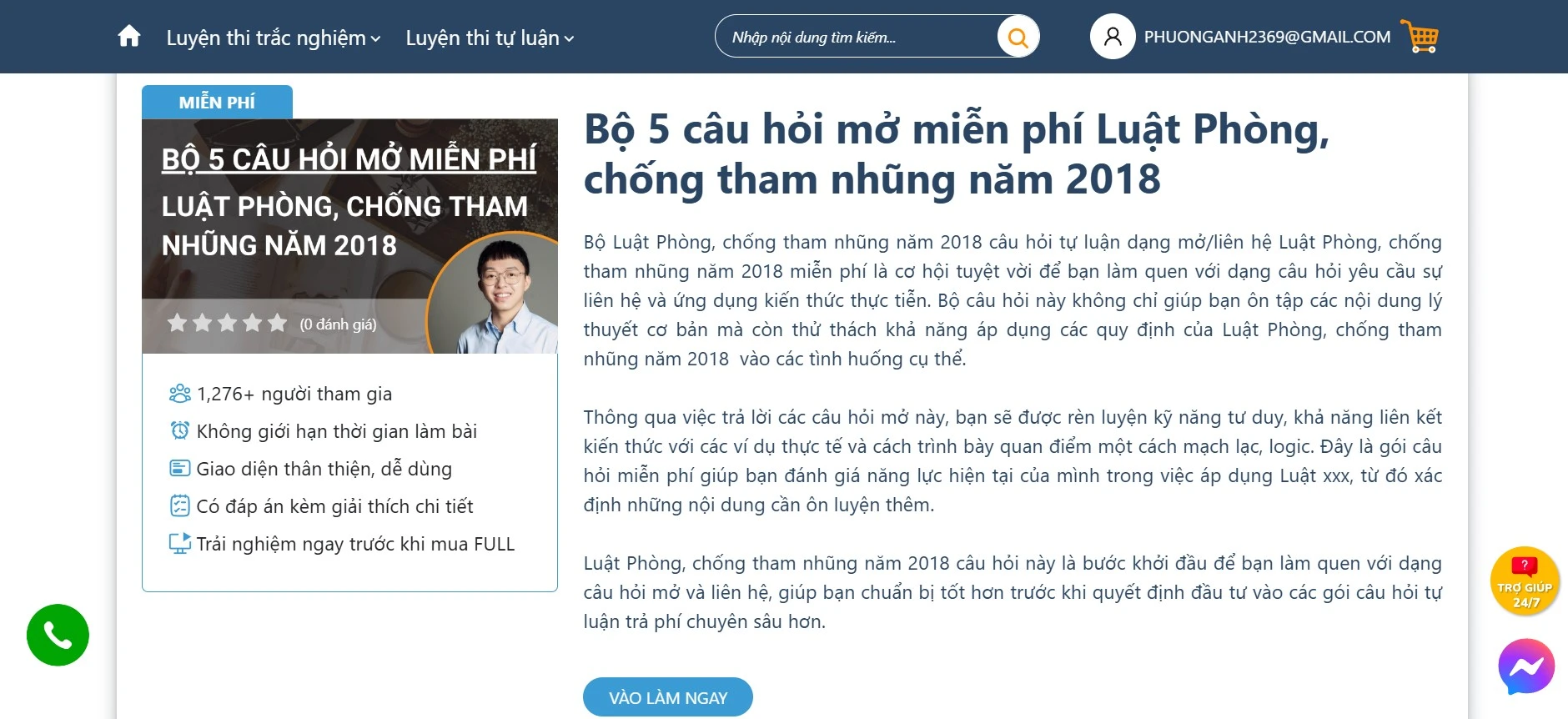   Gợi ý gói câu hỏi mở giúp bạn ôn luyện Luật Phòng, chống tham nhũng 2018 đúng trọng tâm