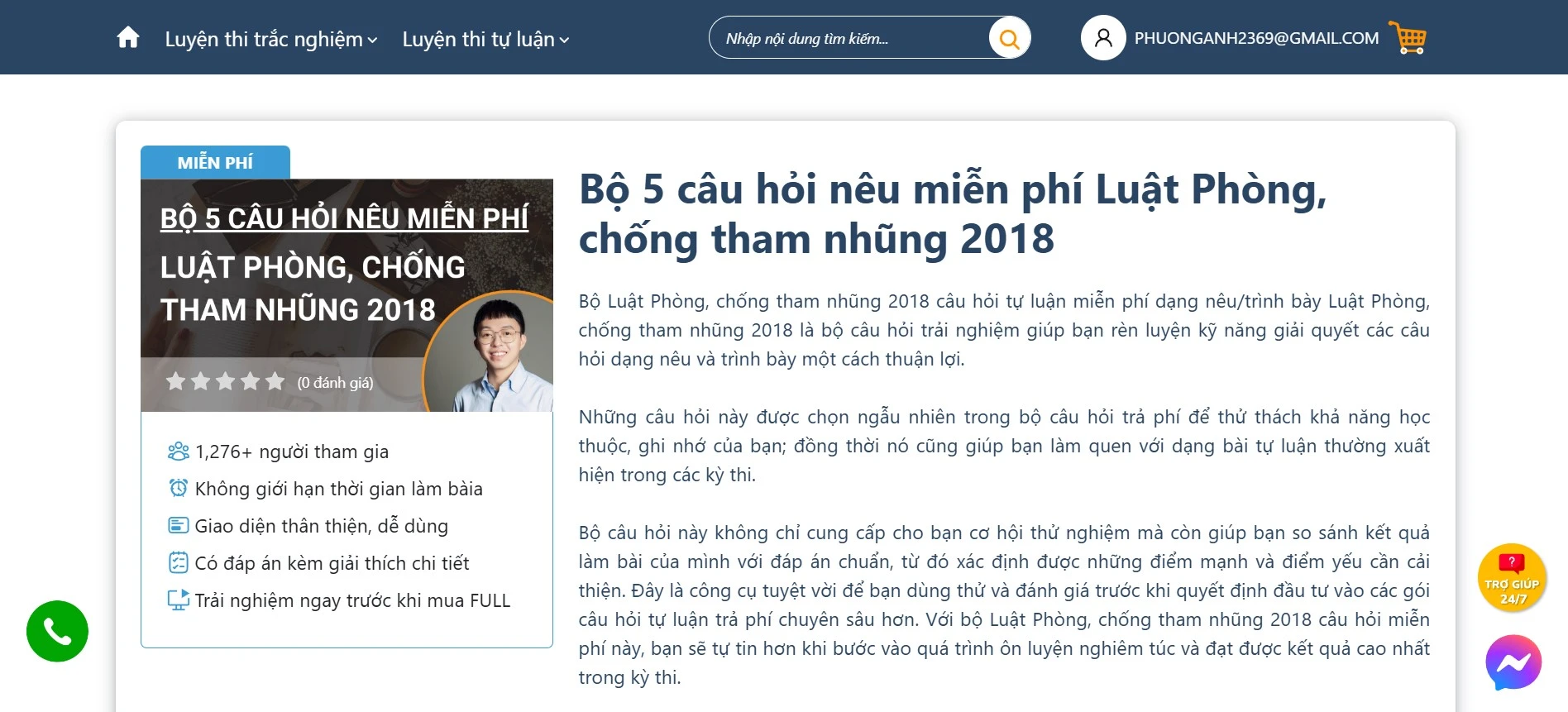   Bộ 5 câu hỏi nêu miễn phí Luật Phòng, chống tham nhũng 2018 – Công cụ hỗ trợ hiệu quả