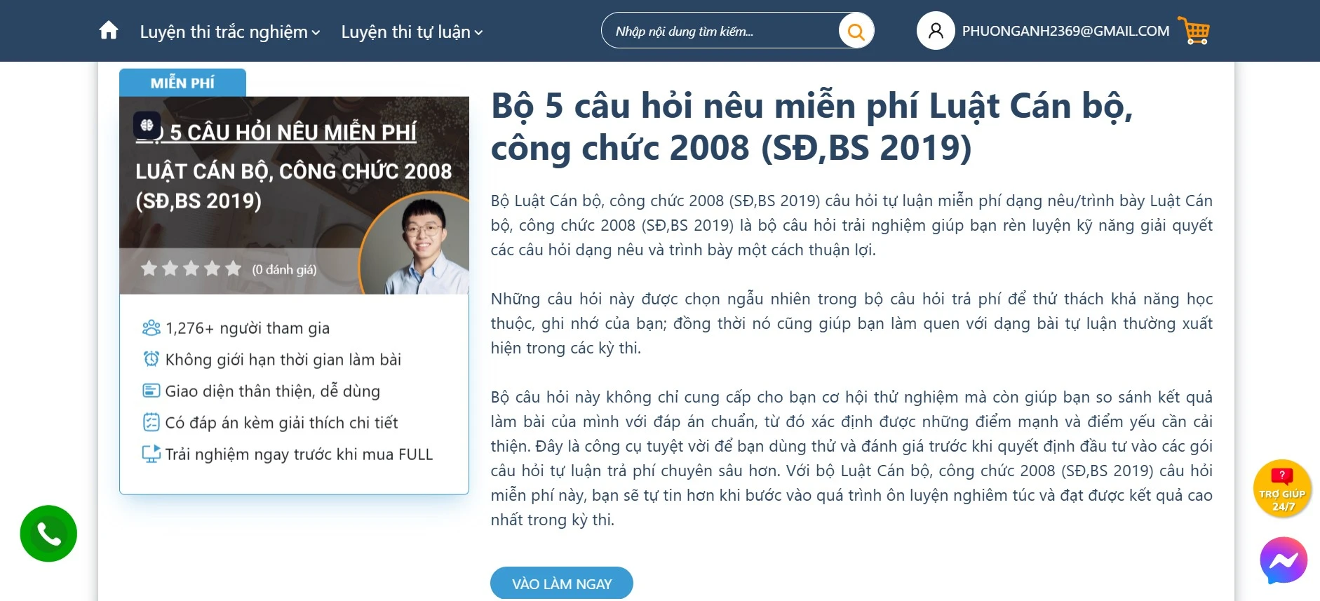    Kiểm tra năng lực với bộ 5 câu hỏi nêu miễn phí về Luật Cán bộ, Công chức 2008 (SD,BS 2019)